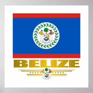 Affiches et copies "de fierté de Belize"