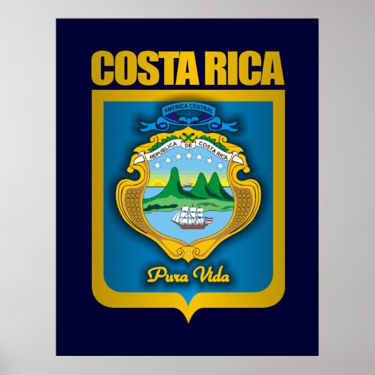 Affiches et imprimés "Costa Rica Gold" (Devant)