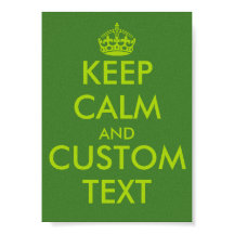 Affiches KeepCalm vert pomme | Texte personnalisé