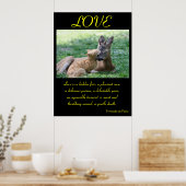 Affiches LOVE Animal 6 (Cuisine)