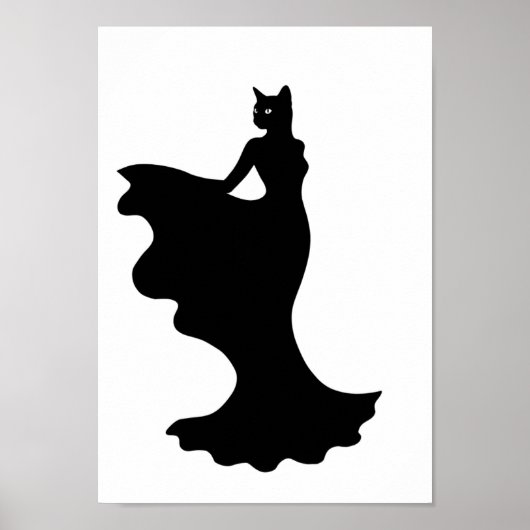Affiches Mode Animal Noir et Blanc (Devant)