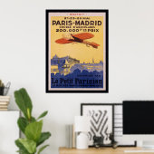 Affiches parisiennes Paris-Madrid-Le-Petit (Bureau à domicile)