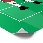 Affiches personnalisables de chambre fille de foot (Coin)