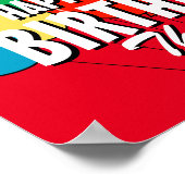 Affiches personnalisées de fête d'anniversaire joy (Coin)