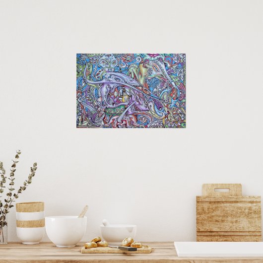 affiches psychédéliques (Cuisine)