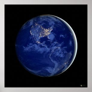 Affiches satellite des villes des Amériques