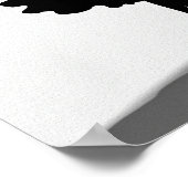 Affiches Silhouette de Mode Noir et Blanc (Coin)