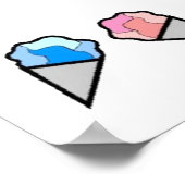 Affiches sur la bordure de la glace personnalisée  (Coin)