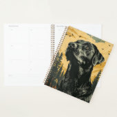 Affiches vintage de Labrador Retriever noir (Devant avec enveloppe)
