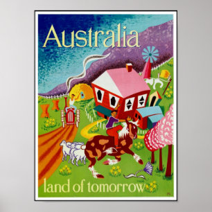 Affiches Vintage Voyage Art Historique Australie