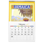 Affiches Vintage voyage Calendrier Plain (Feb 2027)