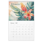 Affiches Vintage voyage du calendrier Hawaii 2025 (Feb 2027)