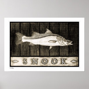 Affiches vintages, copies et cadres de Snook B&W
