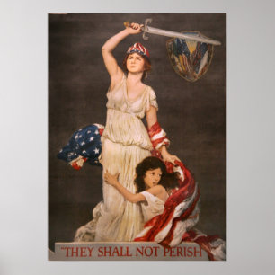 Affiches vintages de guerre de WWI et de 2ÈME