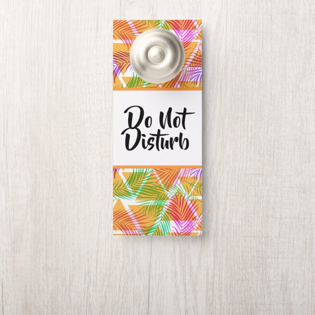 Affichette de porte (Sur le bouton)