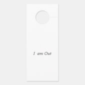 Affichette De Porte 文字　カスタマイズ　Don't disturb (Dos)