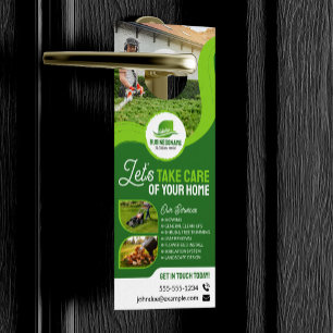 Affichette De Porte Aménagement paysager professionnel Entretien des p