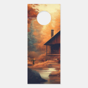 Affichette De Porte Automne/Automne/Halloween/Peinture rustique