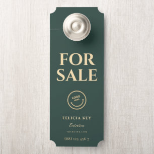 AFFICHETTE DE PORTE avant QR de l'agent immobilier