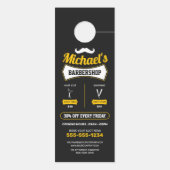 Affichette De Porte Barbier Classique Coiffeuse Coiffeuse (Dos)