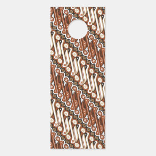 Affichette De Porte Batik indonésien motif