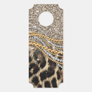 Affichette De Porte Beau Poster de animal tendance Leopard Faux