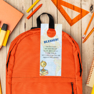 Affichette De Porte Bénédiction des sacs à dos Prière de l'Église mond