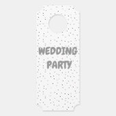 Affichette De Porte Billet porte de mariage (Devant)