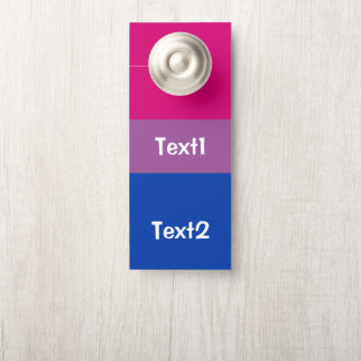 Affichette De Porte Bisexuality Pride