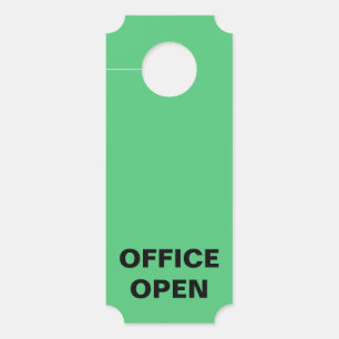 Affichette De Porte Bureau fermé ou ouvert