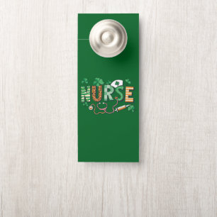 Affichette De Porte Cadeaux de la journée de la vie d'infirmière St Pa