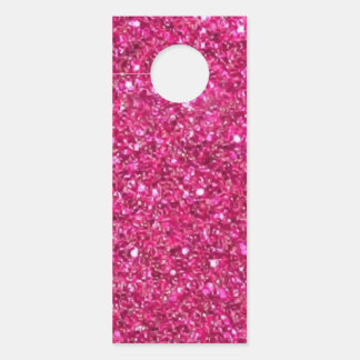 Affichette De Porte Cadre scintillant rose