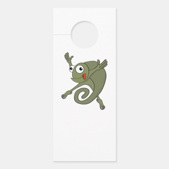 Affichette De Porte Caméléon Incroyable (Devant)