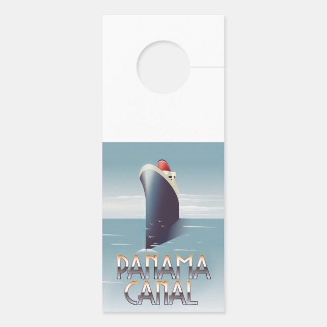 Affichette De Porte Canal de Panama (Dos)