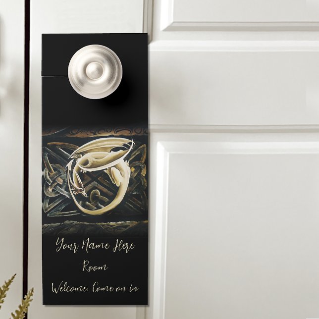 Affichette De Porte Céltic Knot Creative Dragon (Créateur téléchargé)