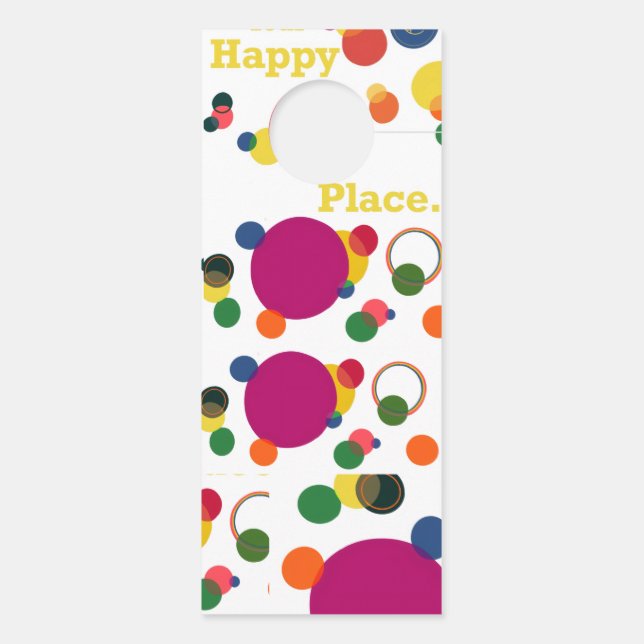 Affichette De Porte C'est votre endroit heureux (Dos)