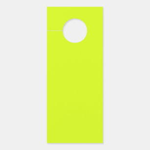 Affichette De Porte  Chartreuse Jaune (couleur unie) 