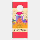 Affichette De Porte Chez Soi Doux Bienvenue / Silence S'il Vous Plaît (Dos)