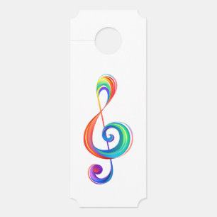 Affichette De Porte Clé arc-en-ciel