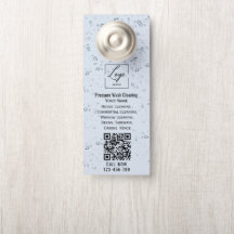 Code QR des gouttes d'eau Lavage sous pression