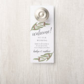 Affichette De Porte Collection de Mariages de Branches d'Olivier (Sur le bouton)