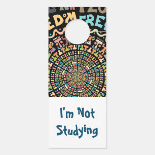 Affichette De Porte Conception avec des lettres de couleur