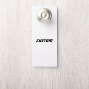 Affichette De Porte Concevez votre propre petit standard 3,5" x 8,5"