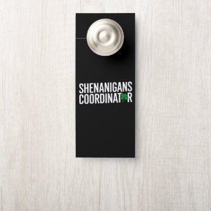 Affichette De Porte Coordonnateur de farces de la Saint-Patrick