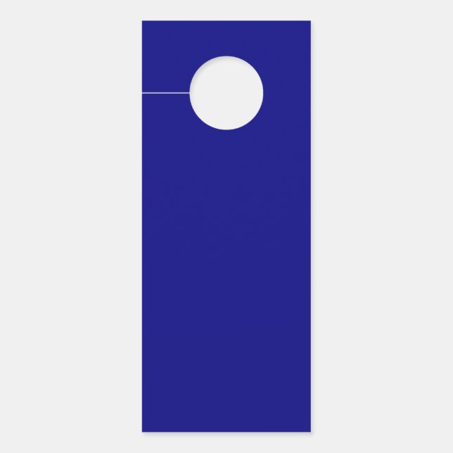 Affichette De Porte couleur marine (Devant)