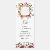 Affichette De Porte Country Bloom Funny Mariage Invité Ne Disturbe Pas (Devant)