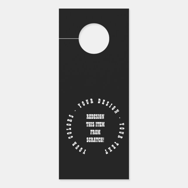 Affichette De Porte Créez votre propre (Devant)