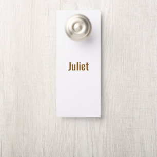 Affichette De Porte Créez Votre Propre Petit Ensemble de 6 Porte-ensei