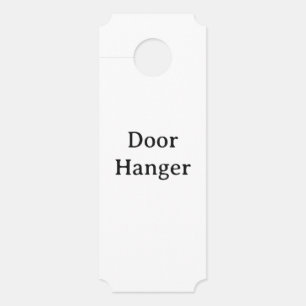 Affichette De Porte Créez Votre Propre Promotion de Marque Simple