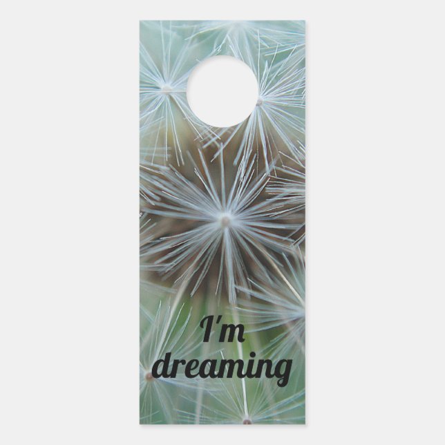 Affichette De Porte Dandelion blanc (Devant)